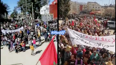 صورة بالفيديو.. الإحتجاجات تعود إلى نواحي الحسيمة بسبب التهميش والإقصاء