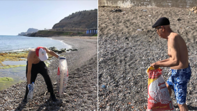 صورة في بادرة محمودة.. مواطنون ينظفون شواطئ الحسيمة (صور)